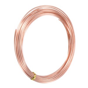 Unique Bargains Soft Pure Copper Jewelry Making Gardening Wire 1 Roll - 1 of 4