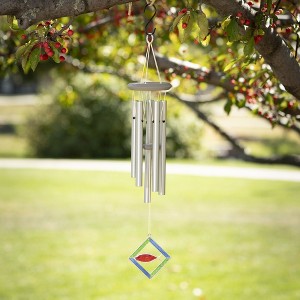 Woodstock Chimes Memorial Wind Chime Fish Symbol 23" - 1 of 4