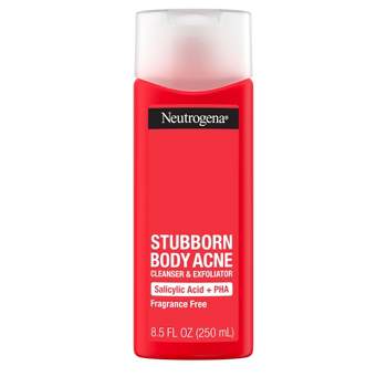 Neutrogena Stubborn Body Acne Cleanser & Exfoliator with Salicylic Acid for Acne-Prone Skin - Fragrance Free - 8.5 fl oz
