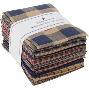Dunroven Homespun 18"X21" Fat Quarters 12pcs-Navy - 1 of 1