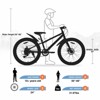 INFURNIC Bicycles 24 Inch Fat Tire Mountain Bike with Shimano 7 Speed and Dual Disc Brakes for Boys and Girls, Orange, 64.17"*24.8"*35.04" - 2 of 4