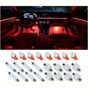 TruAIR Car LED Interior Bulb Set Ð 24PCS Universal Light Kit Red No Size - 1 of 4