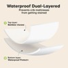 KeaBabies Isla Waterproof Crib Sheets for Boys, Girls, 2pk Baby Fitted Crib Sheet, Waterproof Crib Mattress Protector Sheets - 3 of 4