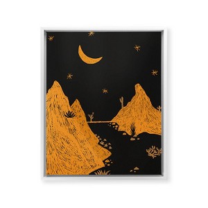 Alisa Galitsyna Desert Night Landscape Framed Canvas - Society6 - 1 of 4