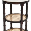 Storied Home Round End Table Brown: 28.5" High, Marble Top, Mango Wood Frame, No Assembly Required - 3 of 4