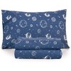 Tadpoles 4-Piece Dark Blue Galaxy Sheet Set | 1 Full Flat Sheet, 1 Full Fitted Sheet & 2 Queen Pillowcases - 2 of 4
