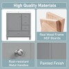 TIRAMISUBEST 30" Bathroom Vanity with Ceramic Sink, Freestanding Bathroom Vanity Cabinet with 1 Door with Shelf and 3 Drawers, 1 Soft Close Door - 3 of 4