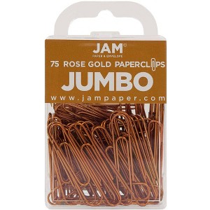 JAM Paper 2" 75pk Colorful Jumbo Paper Clips - Large - 1 of 4