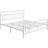 Yaheetech Metal Platform Bed Frame with Vintage Headboard and Footboard - 2 of 4