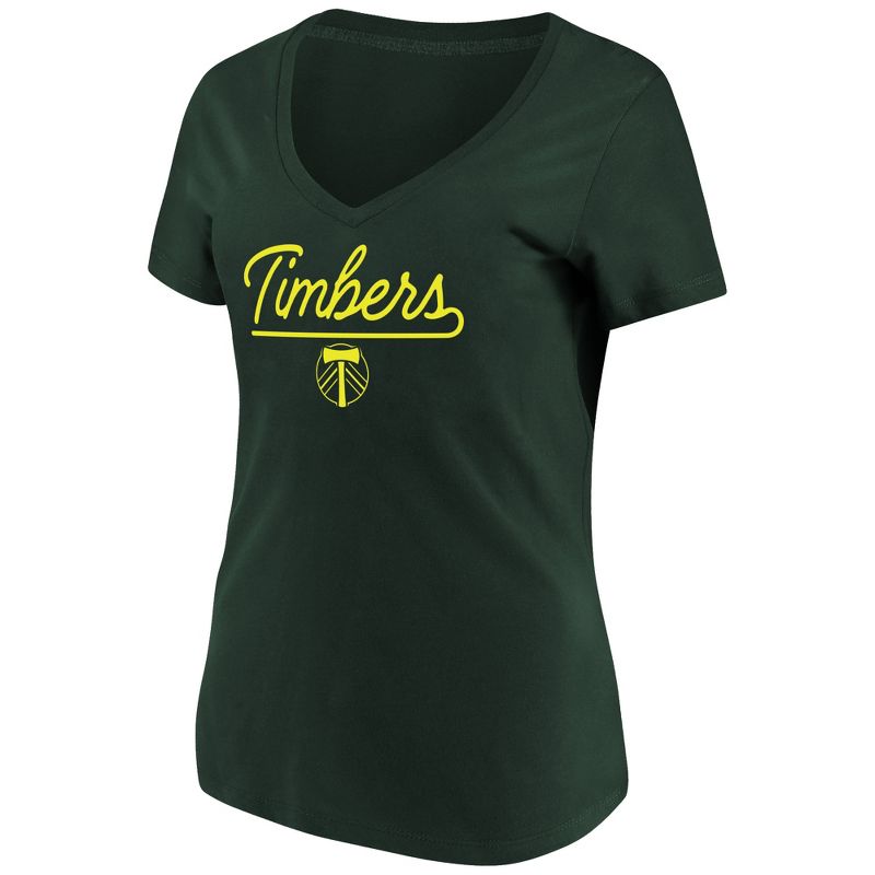 MLS Portland Timbers Women's Short Sleeve V-Neck T-Shirt, 1 of 4