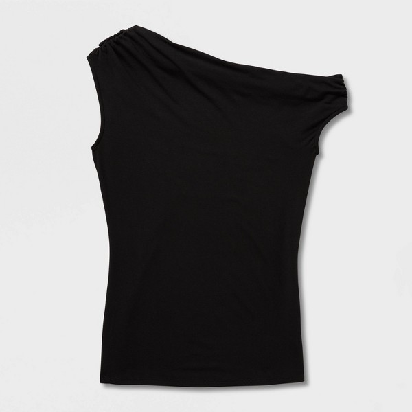 Top de Un Hombro con Fruncido de Jersey Moderno para Mujer - A New Day™ 4