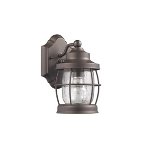 Chloe Lighting Lucan Transitional 1 Light Rubbed Bronze Outdoor Wall Sconce 10" Height - 1 of 3