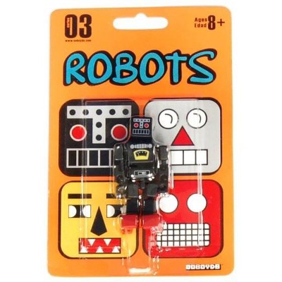 Saizon Cuboyds 2.5" Mini Figure: Robot (Black)