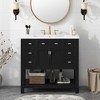 CAVINAS Bathroom Vanity with Top Single Sink,Modern Bathroom Storage Cabinet with 2 Soft Closing Doors and 6 Drawers - 2 of 4