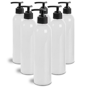 Royal Massage 8oz Bullet Round Massage Oil/Lotion/Liquid Bottle with Saddle Pump - 1 of 4