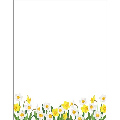 Great Papers Daffodil Meadow Delight Everyday Letterhead Multicolored 50 Sheets/Pack (2025005)