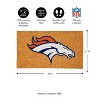 EvergreenNFLDenver Broncos Logo Natural Coir 28 x 16 Inches Indoor Outdoor Doormat - 3 of 4