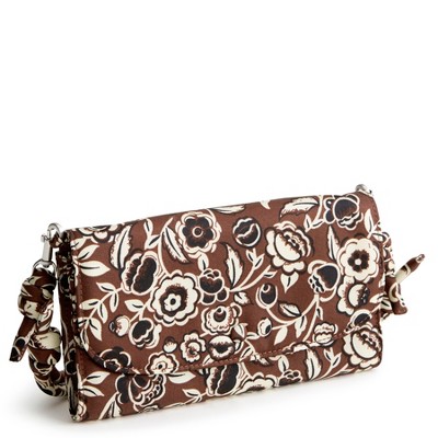 Vera Bradley Women's Nylon Wildwood Wallet Crossbody Bag