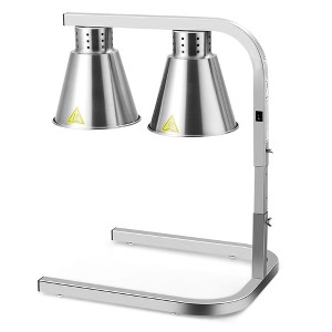 Commercial Food Heat Lamp, 2 Bulbs Food Warming Light, Portable Electric Food Warmer - 1 of 4