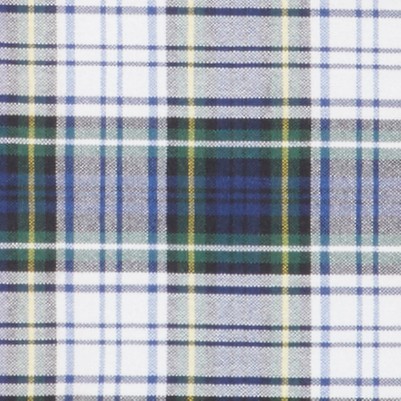white navy plaid