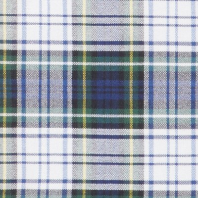 white navy plaid
