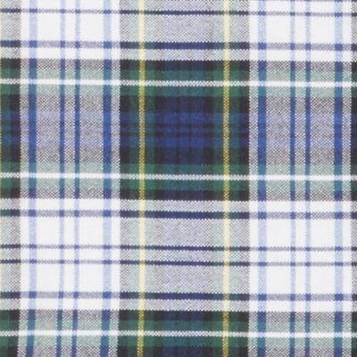 white navy plaid