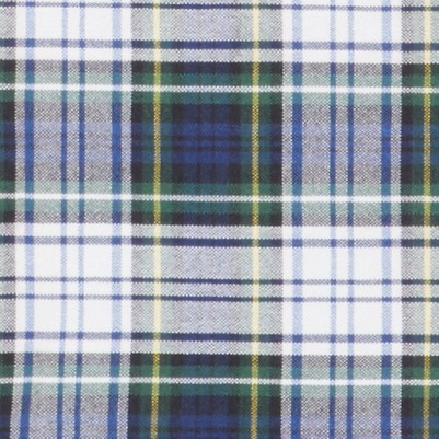 white navy plaid