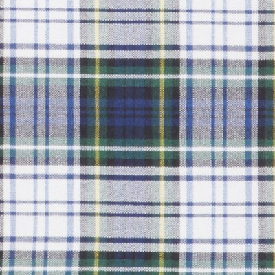 white navy plaid