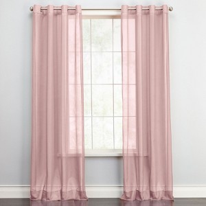 BrylaneHome BH Studio Sheer Voile Grommet Panel - 1 of 4