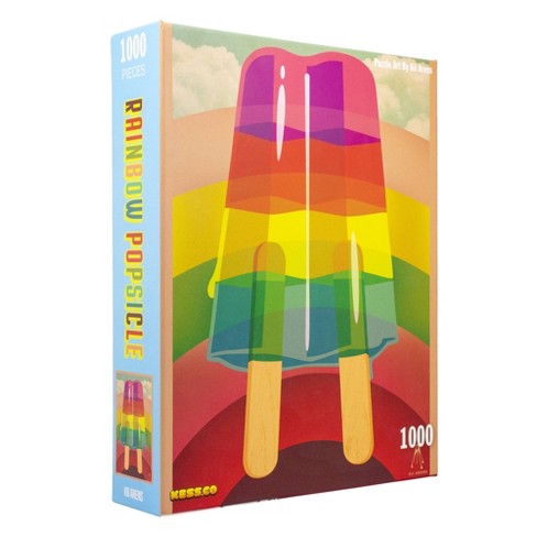 Rainbow Popsicle 1000 Piece Puzzle - Colorful Pop Art By Kii Arens, 27.56\" X 19.69\", Fun For Adults & Teens