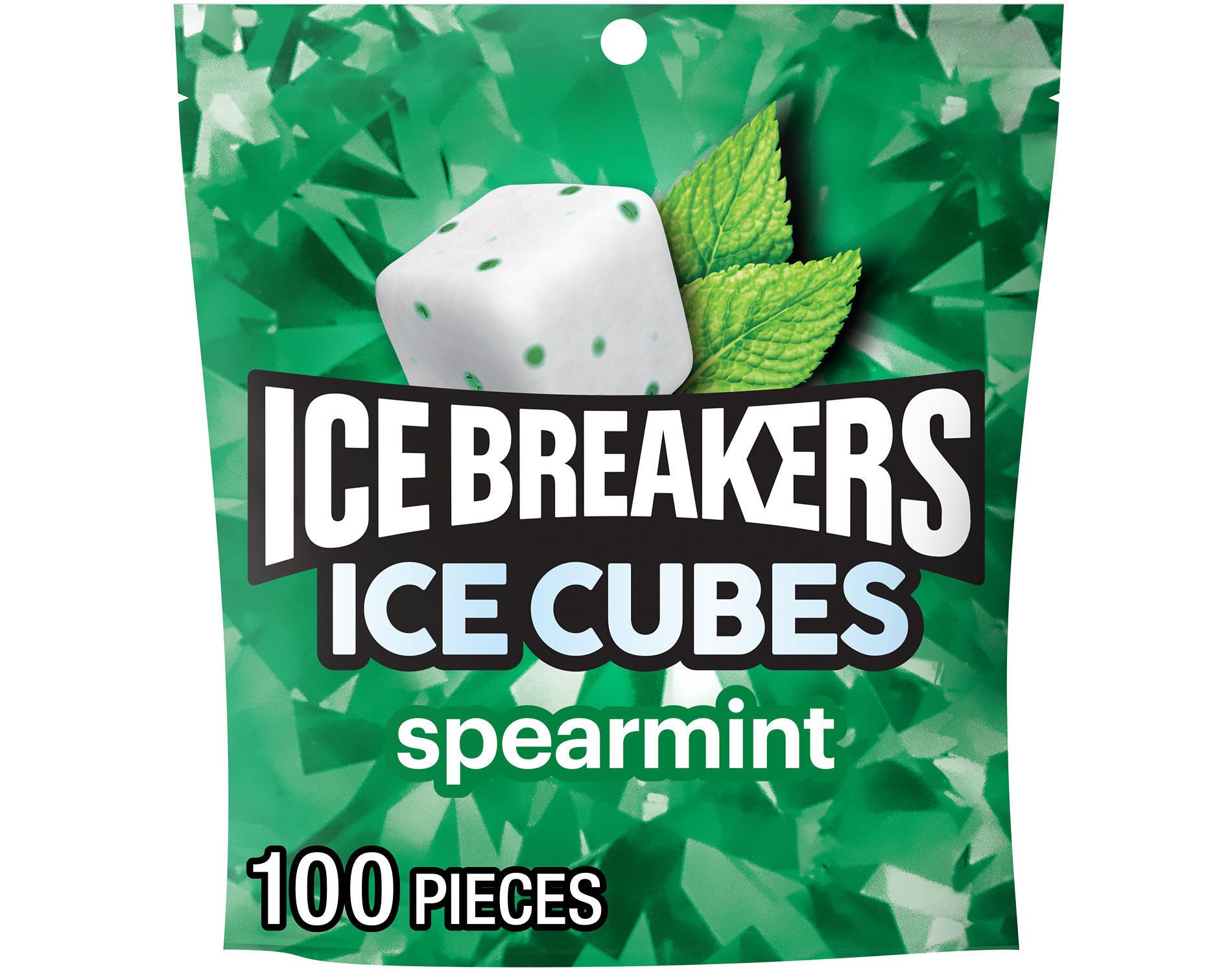 Ice Breakers Cubes Gum Spearmint Flavored Pouch - 8.11oz/8ct