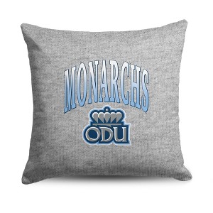 NCAA Old Dominion Monarchs 16" Heather Gray Sweatshirt Pillow - 1 of 4