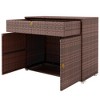 Outsunny Outdoor Storage Cabinet, Hot Tub Accessory Storage, Waterproof PE Rattan Cabinet with Drawer for Indoor, Outdoor Swimming Pool - 4 of 4