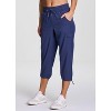 RBX Active Cargo Capris Quick Drying Adjustable Leg Cropped Jogger Pant for Casual Wear, Hiking, Workouts - 3 of 4