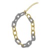 Adornia 14k Gold Plated Gray Oversized Link Necklace - 3 of 3