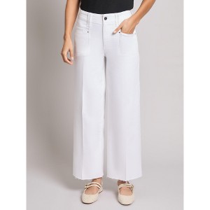Jones New York Petite Patch Pocket Wide Leg Denim - 1 of 3