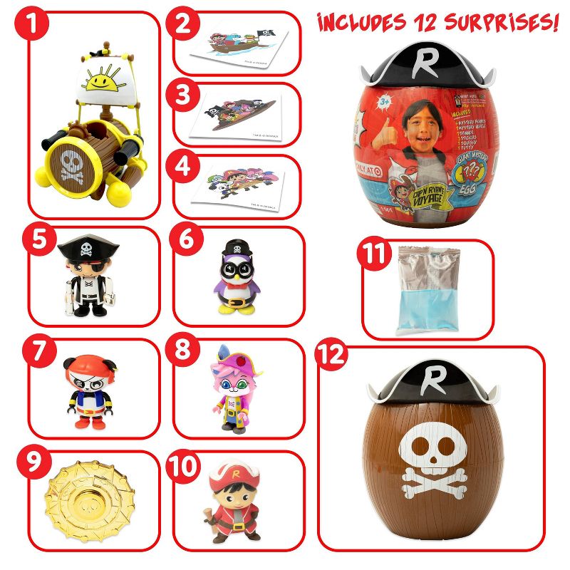 Ryan&#39;s World Giant Pirate Mystery Egg (Target Exclusive), 4 of 9