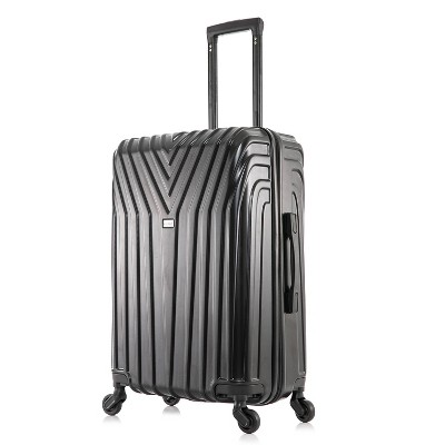 InUSA Vasty Lightweight Hardside Medium Checked Spinner Suitcase
