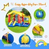 Belatt 8-in-1 Inflatable Waterpark Slide and Trampoline, Backyard Pool Toy Set with Basketball Hoop, Ball Pool and Blower, Backyard Fun - 4 of 4