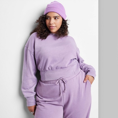 NEW Wild Fable Women's Lavender Crew Neck Pullover Sweatshirt Size