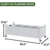 Outdoor Garden Bed Planting Box With A Capacity Of 78L/21Gal/2.75 Cubic Feet - 4 of 4