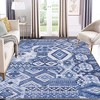 Vintage Area Rug Bohemian Washable Rug Soft Low Pile Rugs for Living Room Bedroom Dining Room - 3 of 4