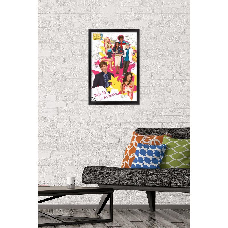 Trends International High School Musical 2 - Group Image Framed Wall Poster Prints, 2 of 7