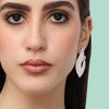SOHI Women's Silver  Bling Rhombus Drop Earrings - 3 of 3