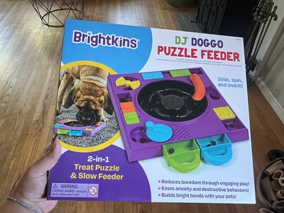 Brightkins Surprise Party Treat Puzzle - Interactive Treat Puzzle for Dogs,  Toys for Dog Stimulation, Dog Puzzle Feeder, Dog Birthday Toy for All