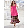 Woman Within Plus Size Sleeveless Pintuck Gauze Shirt - 3 of 4