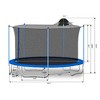 YONWAY 12FT Outdoor Trampoline, with Basketball Hoop & Safety Enclosure Net, for Kids and adults - 3 of 4
