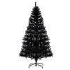 6.5ft Elegant Artificial Christmas Tree, Christmas Decorations Pink & Black - 818 Premium Branch Tips for Themed Holiday Decor - 2 of 4