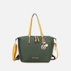 MKF Collection Layla Solid Tote Bag Convertible Backpack by Mia k - 2 of 4