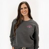 Simply Sage Market Embroidered Volleyball Mom Lightweight Garment Dyed Sweatshirt - 3 of 4
